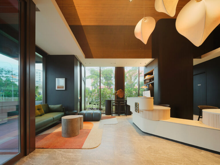 Mber Co-Living reception area